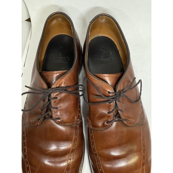 Allen Edmonds Men's Shoe 🇺🇸 Wendell Almond Bicycle-toe Derby 12D Dress Leather - Picture 9 of 12